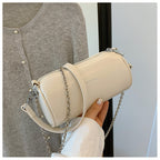 Cylindrical Pillow Crossbody – Chic Retro Barrel Bag, Lightweight & Stylish-HighTouch