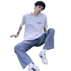 High-Street Hip-Hop Long Denim Jeans Pants-HighTouch