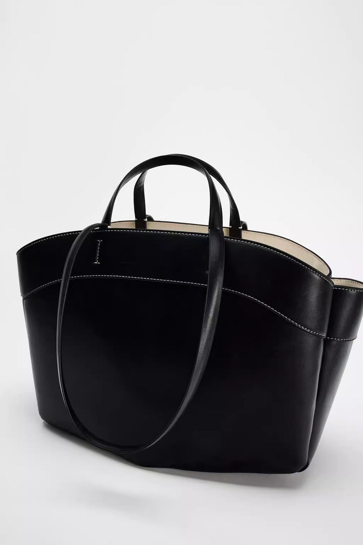 Spanish Inspired Large-Capacity Autumn Edition Versatile Shoulder & Handheld Shopper-HighTouch