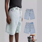 Y2K Big-Boy Baggy Jeans / Loose Denim Shorts-HighTouch
