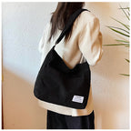 Cross-border corduroy fabric bag women Corduroy Shoulder – Large-Capacity-HighTouch
