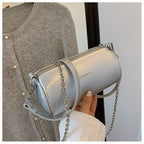 Cylindrical Pillow Crossbody – Chic Retro Barrel Bag, Lightweight & Stylish-HighTouch