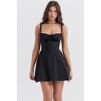 Backless Strappy Mini Dress – Sexy & Slimming Summer Dress-HighTouch