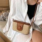 Woven Crossbody Beach Bag – Stylish Summer Shoulder Purse for Women-HighTouch