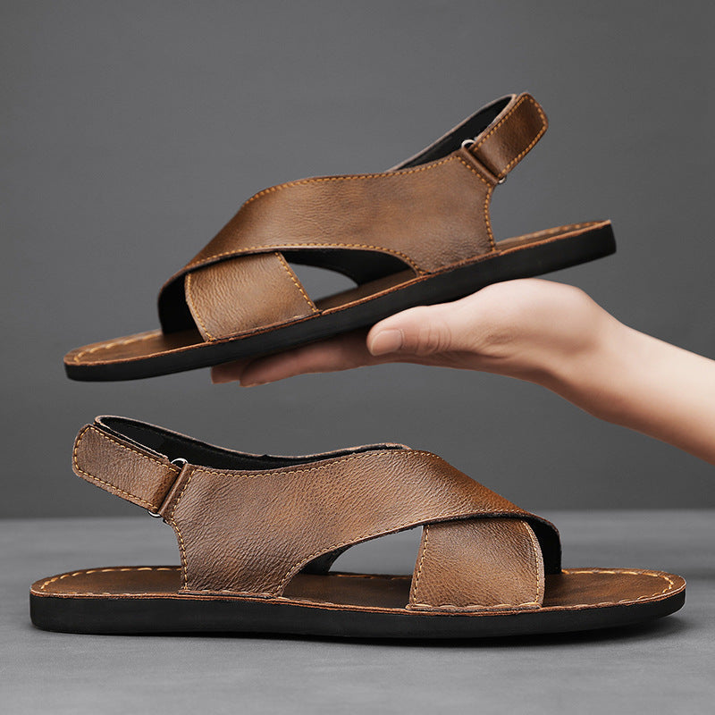 Clark Leather Slip On Sandal | Men's Casual Open Toe Comfort Slides