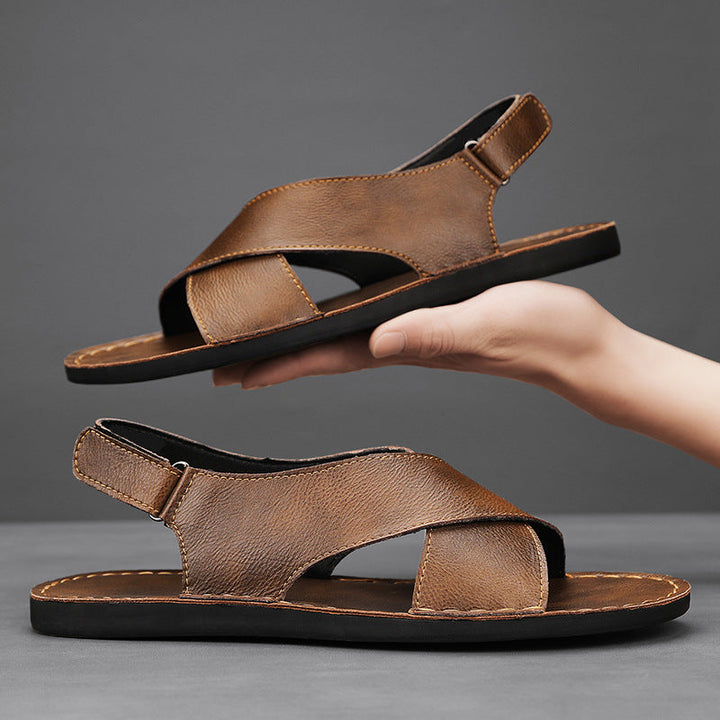 Clark Leather Slip On Sandal | Men's Casual Open Toe Comfort Slides