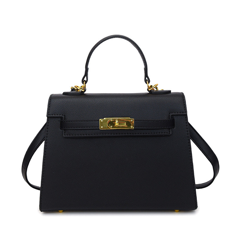 Lock Kelly-Style Shoulder & Crossbody Bag – Elegant, High-End Versatile Design-HighTouch