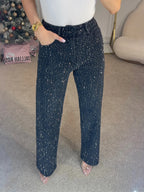 Light Blue High-Waisted Straight-Leg Jeans – Vintage Wash Comfort-HighTouch