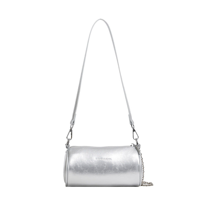 Cylindrical Pillow Crossbody – Chic Retro Barrel Bag, Lightweight & Stylish-HighTouch