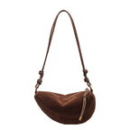 Cross-border high-end quality handbag, women's large-capacity 2024 new autumn and winter niche design, retro crossbody bag, dumpling bag-HighTouch