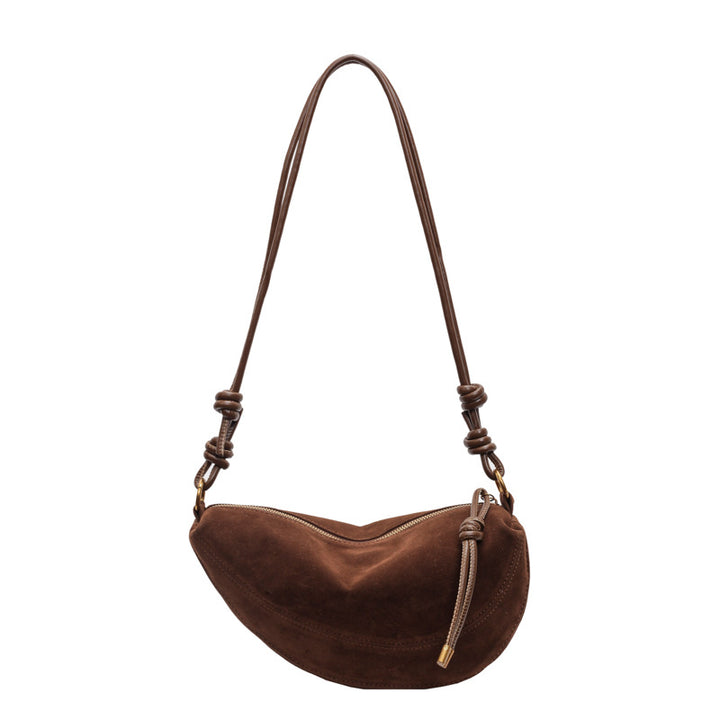 Cross-border high-end quality handbag, women's large-capacity 2024 new autumn and winter niche design, retro crossbody bag, dumpling bag-HighTouch