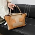 Canvas Bag Large-Capacity Commuting Fashionable and Versatile Handbag-HighTouch