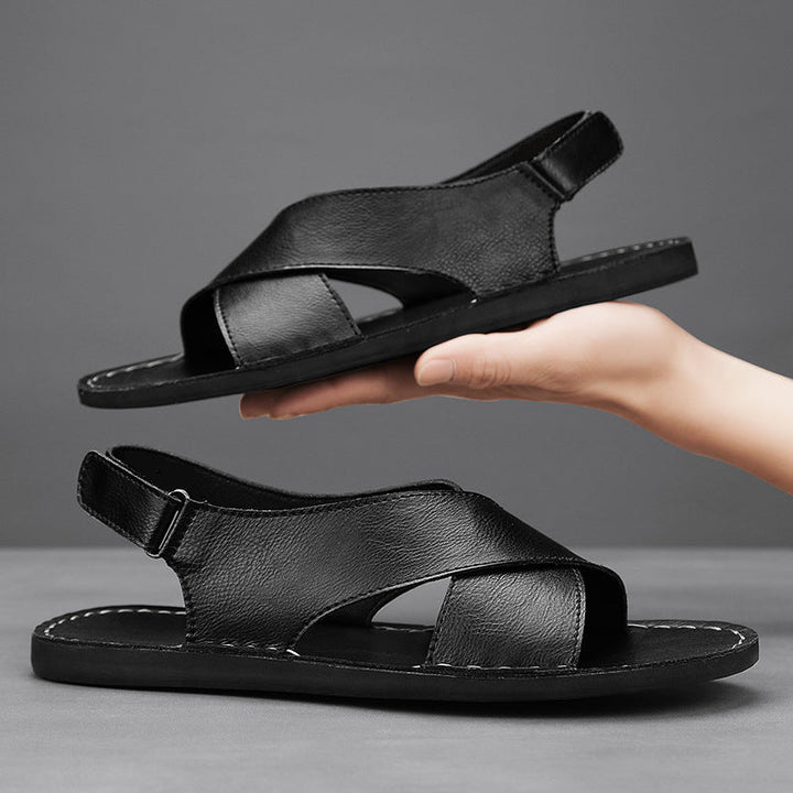 Clark Leather Slip On Sandal | Men's Casual Open Toe Comfort Slides