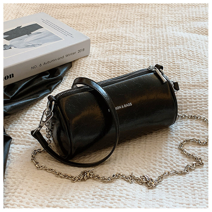 Cylindrical Pillow Crossbody – Chic Retro Barrel Bag, Lightweight & Stylish-HighTouch