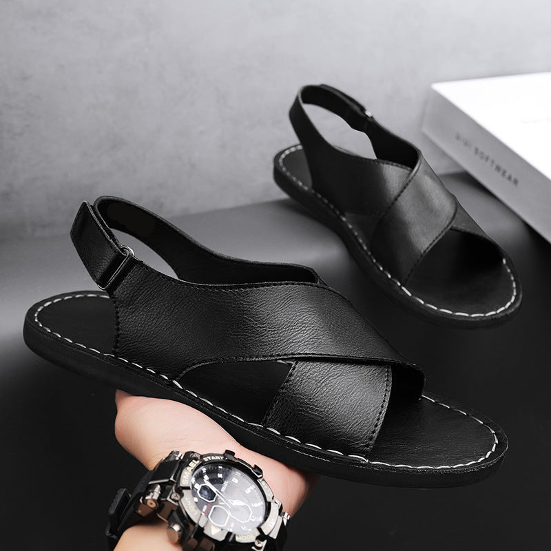 Clark Leather Slip On Sandal | Men's Casual Open Toe Comfort Slides