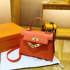Lock Kelly-Style Shoulder & Crossbody Bag – Elegant, High-End Versatile Design-HighTouch