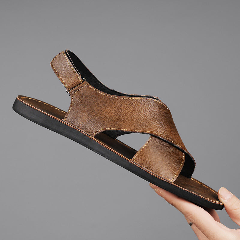 Clark Leather Slip On Sandal | Men's Casual Open Toe Comfort Slides