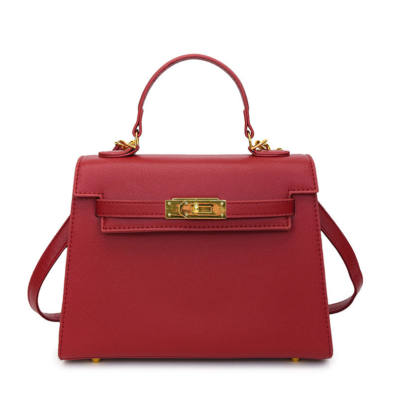 Lock Kelly-Style Shoulder & Crossbody Bag – Elegant, High-End Versatile Design-HighTouch