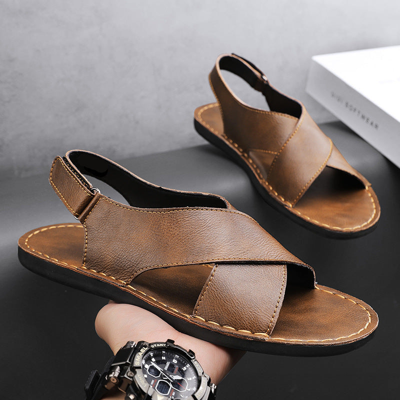 Clark Leather Slip On Sandal | Men's Casual Open Toe Comfort Slides