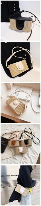 Woven Crossbody Beach Bag – Stylish Summer Shoulder Purse for Women-HighTouch