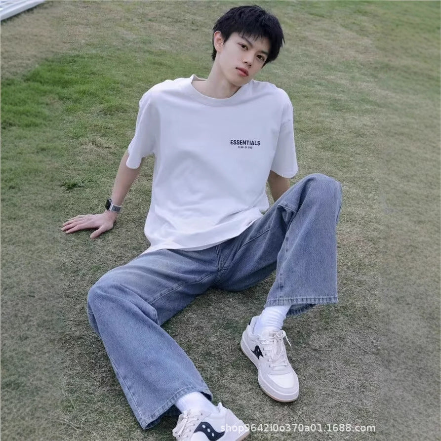 High-Street Hip-Hop Long Denim Jeans Pants-HighTouch