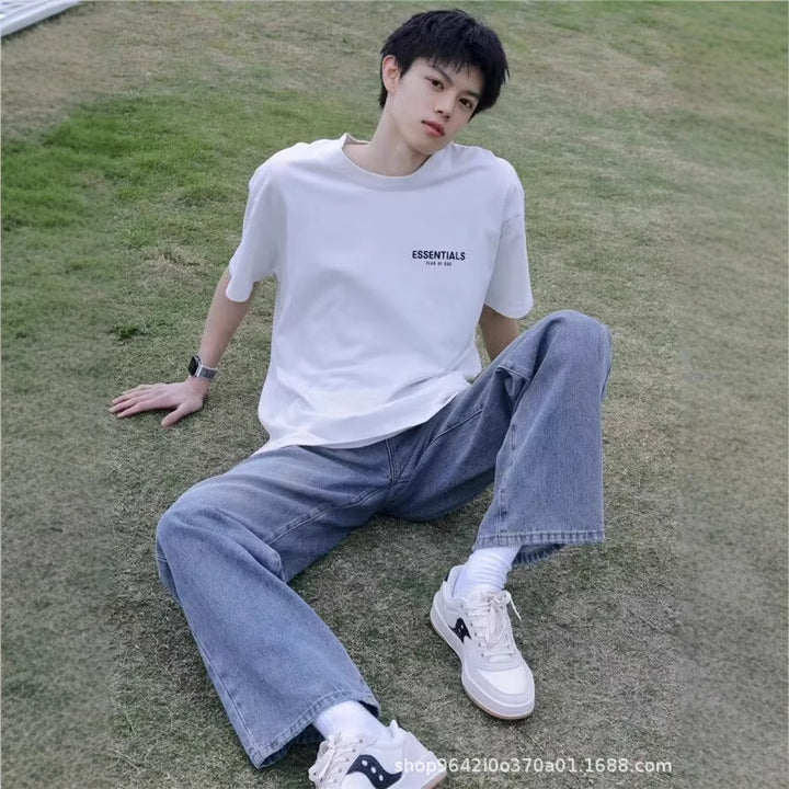High-Street Hip-Hop Long Denim Jeans Pants-HighTouch