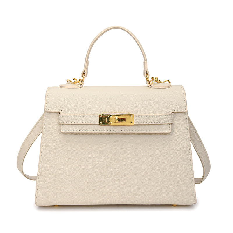Lock Kelly-Style Shoulder & Crossbody Bag – Elegant, High-End Versatile Design-HighTouch