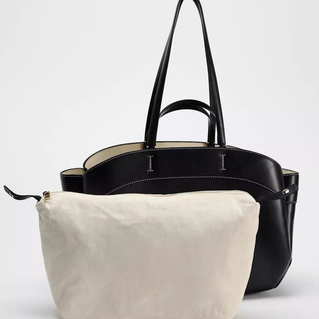 Spanish Inspired Large-Capacity Autumn Edition Versatile Shoulder & Handheld Shopper-HighTouch
