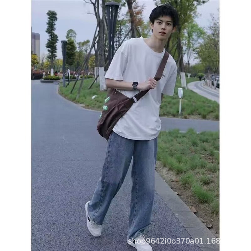 High-Street Hip-Hop Long Denim Jeans Pants-HighTouch