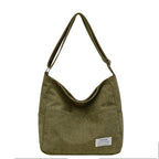 Cross-border corduroy fabric bag women Corduroy Shoulder – Large-Capacity-HighTouch