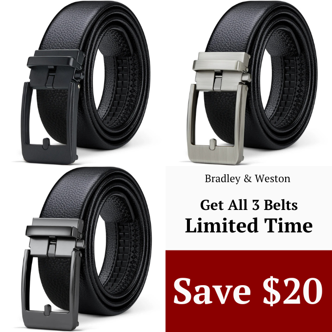 Men's 100% Cowhide Leather Belt | Durable Buckle
