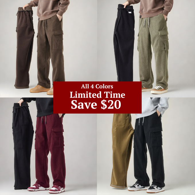 Men's Cargo Sweatpants – Relaxed Fit Stretch