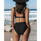 Hilde | Solid High Waist Swimsuit