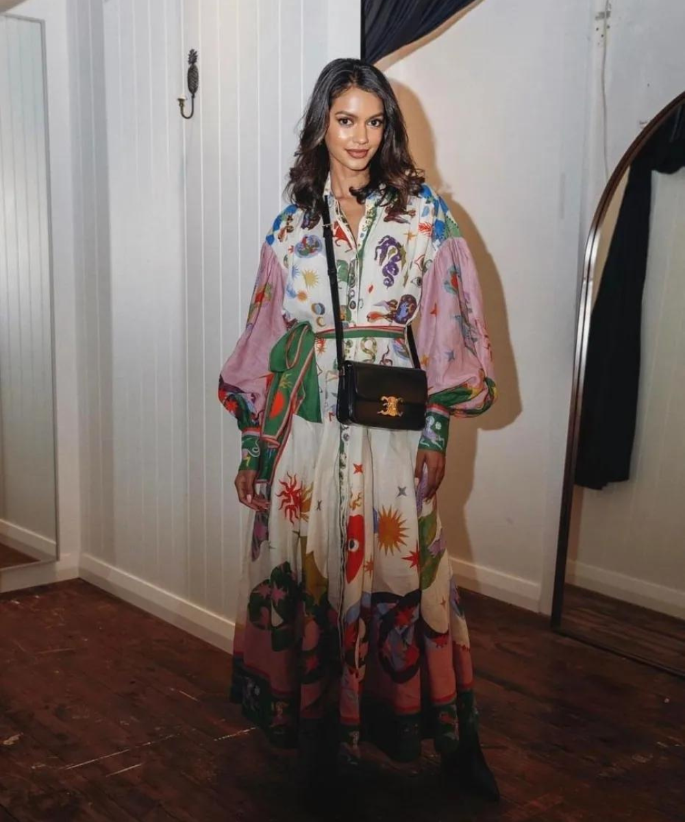 Elegant Vera Peroni Italian Maxi Dress-HighTouch