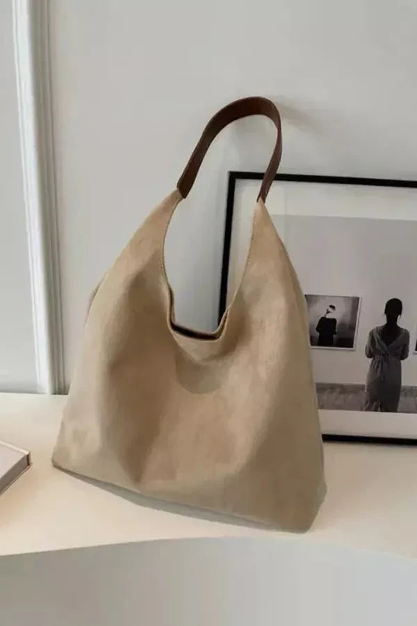 Clarice Hobo Bag - Suede Spacious Multipurpose Carry