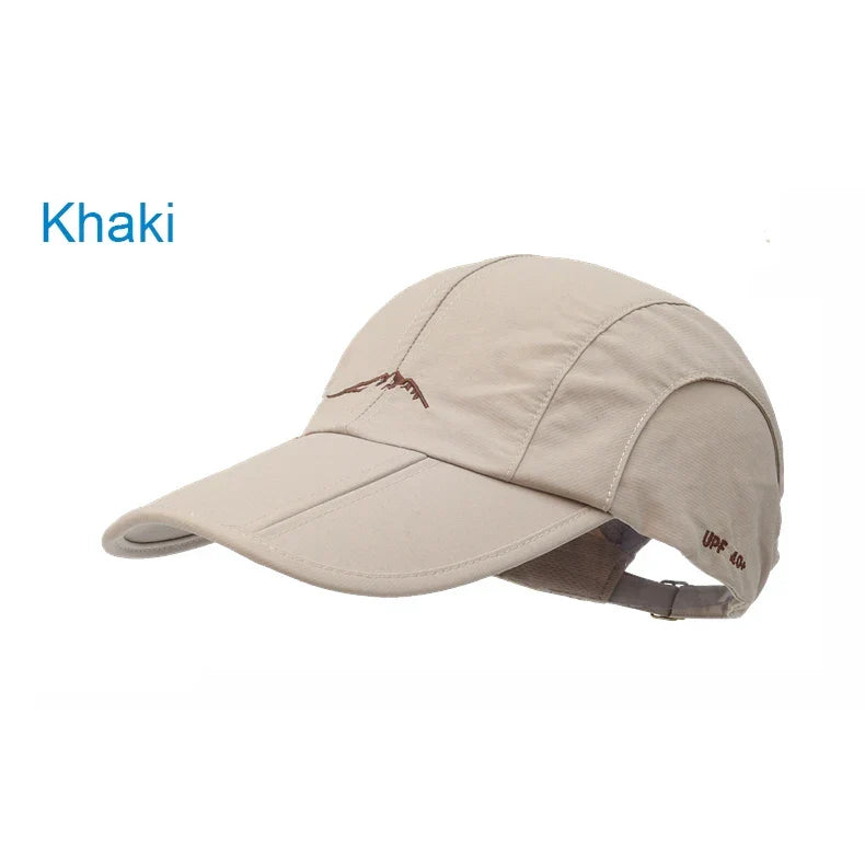 Quick-Dry Waterproof Outdoor Cap - Breathable, Foldable Unisex Hat
