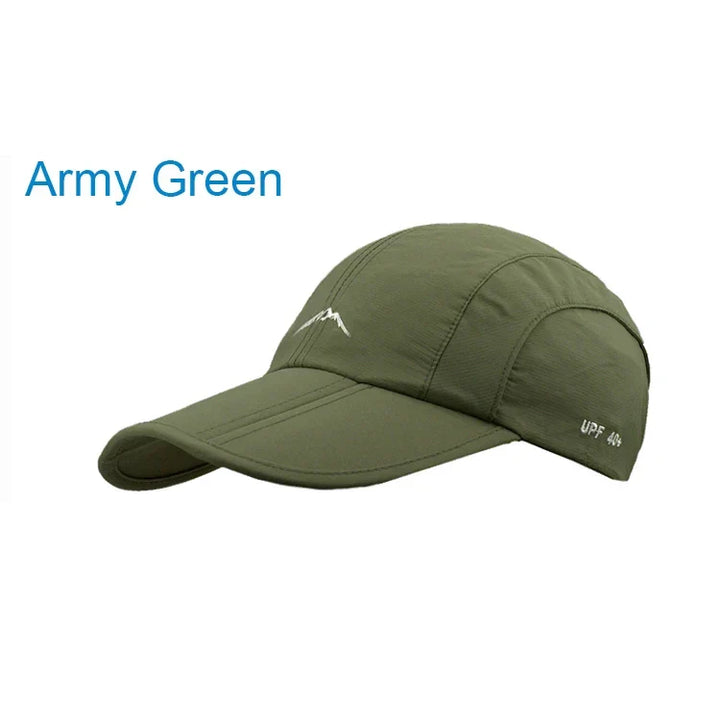 Quick-Dry Waterproof Outdoor Cap - Breathable, Foldable Unisex Hat