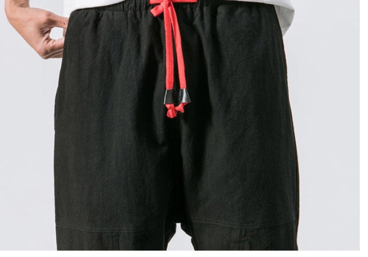 Men's Linen Shorts with Drawstring - Relaxed Summer Comfort