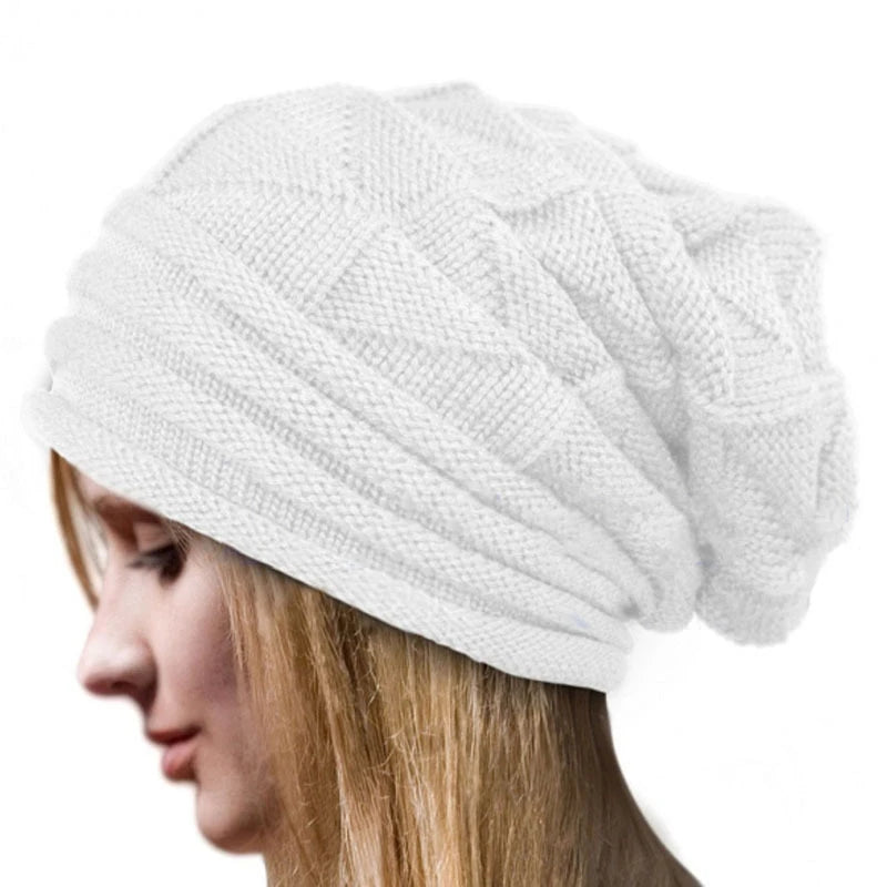 Unisex Oversized Baggy Knitted Beanie-HighTouch