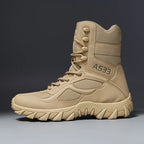 Men’s High-Quality Leather Tactical Safety Boots-HighTouch