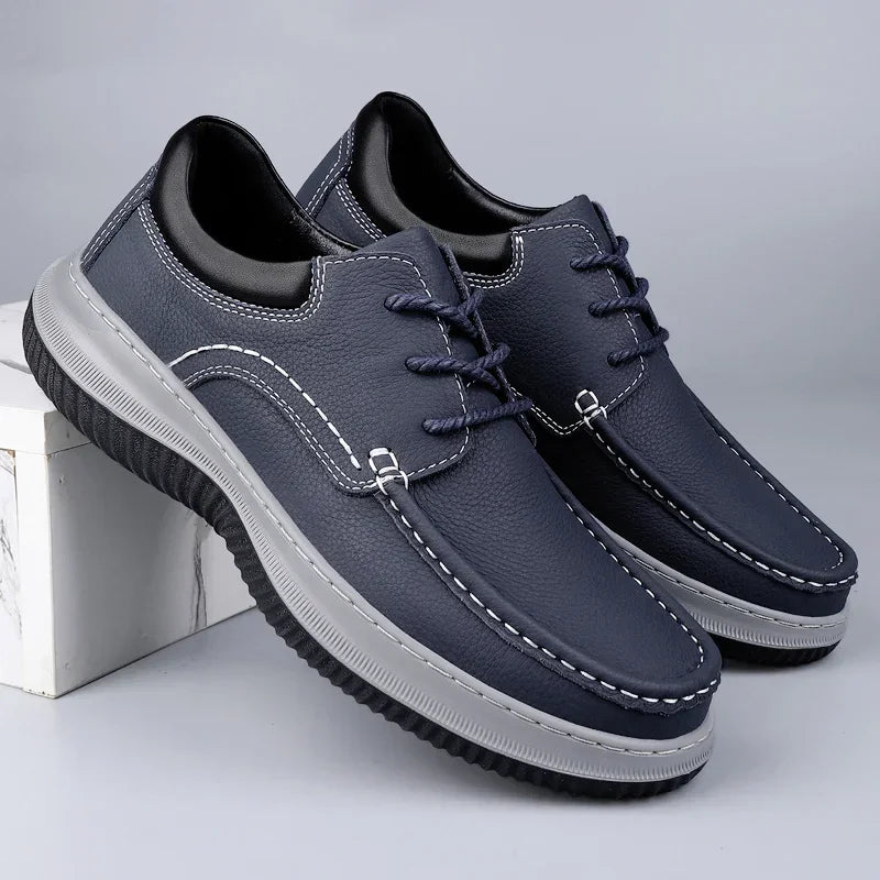Men's Montari Leather Sneakers – Orthopedic Cushioned Shoes
