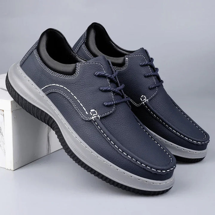 Men's Montari Leather Sneakers – Orthopedic Cushioned Shoes