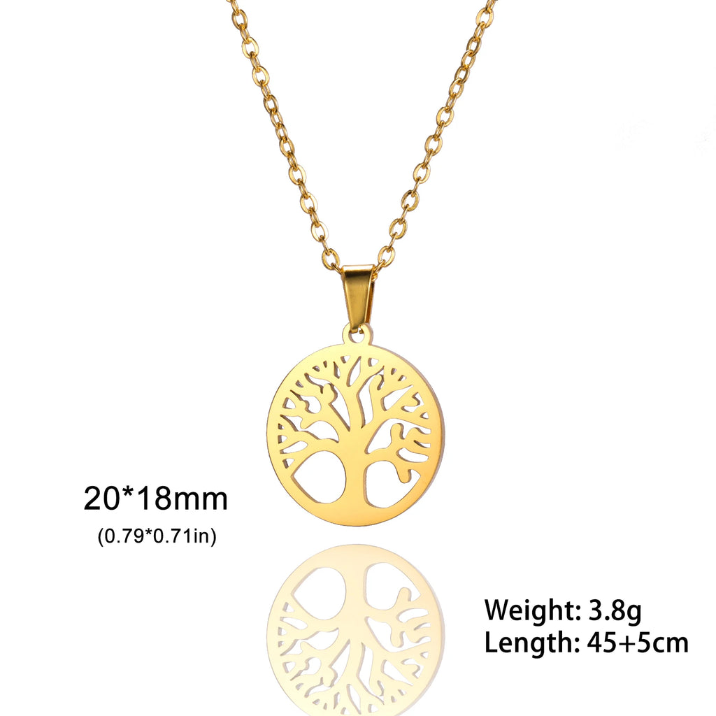 Skyrim Tree of Life Zircon Pendant Necklace-HighTouch