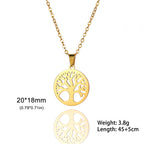 Skyrim Tree of Life Zircon Pendant Necklace-HighTouch