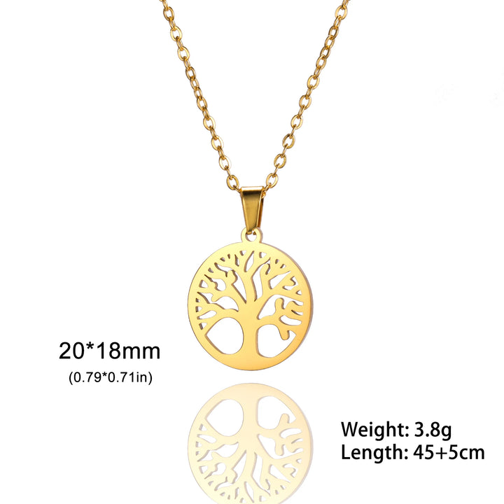 Skyrim Tree of Life Zircon Pendant Necklace-HighTouch