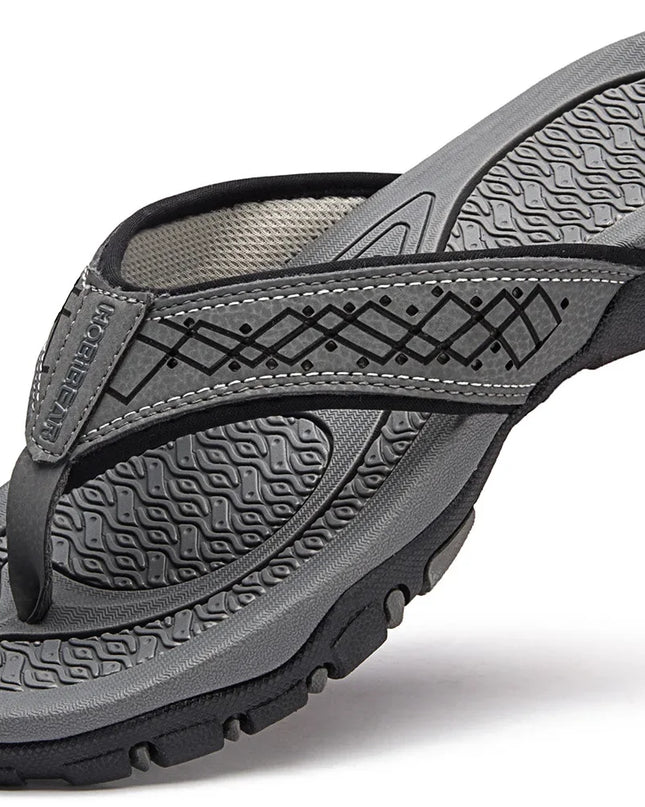 Men’s Non-Slip Rubber Flip Flops – Lightweight & Quick-Dry Comfort
