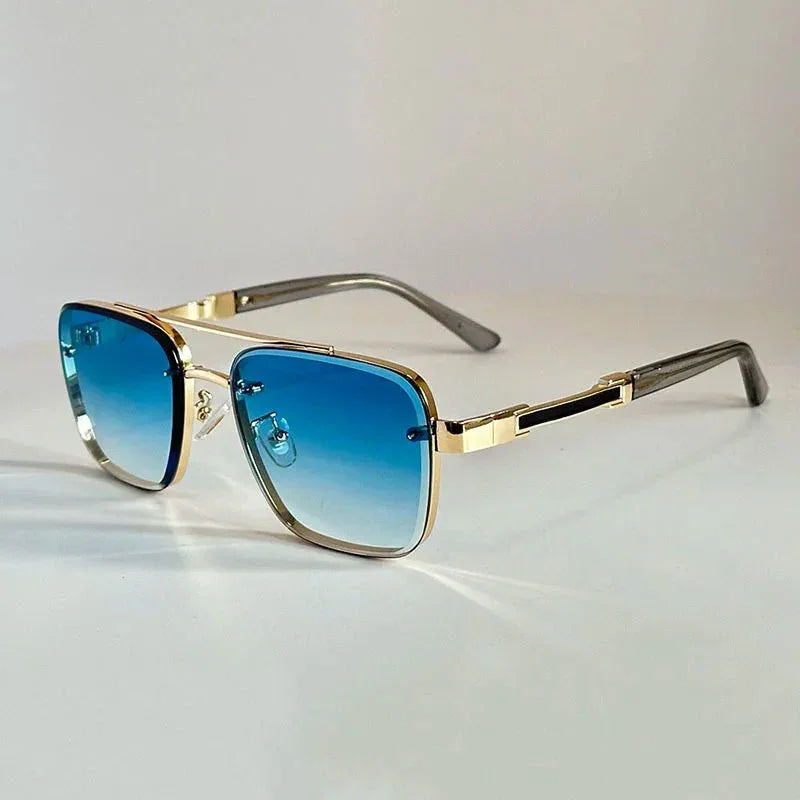 Men's Square Sunglasses – UV400 Gradient Lenses
