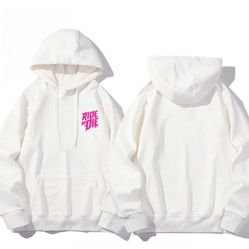 Unisex “Ride or Die” Cotton Hoodie-HighTouch