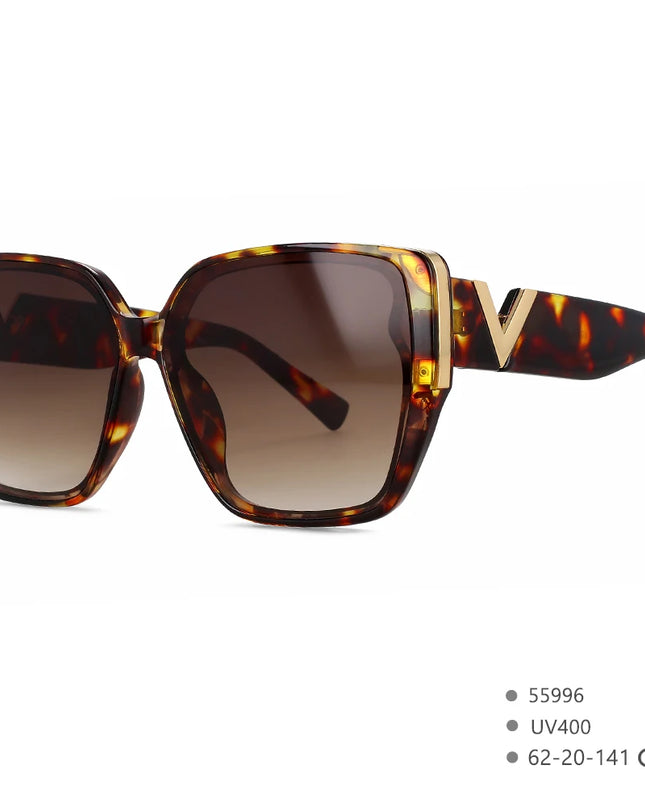 Women’s V-Logo Mirror Retro Sunglasses