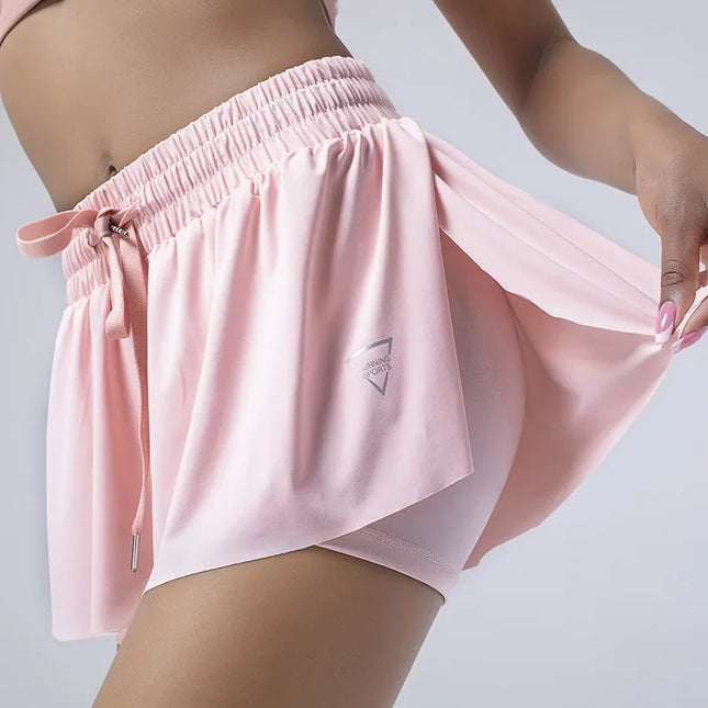 High-Waist Women’s Sport Skirt Shorts – Summer Gym & Yoga Wear